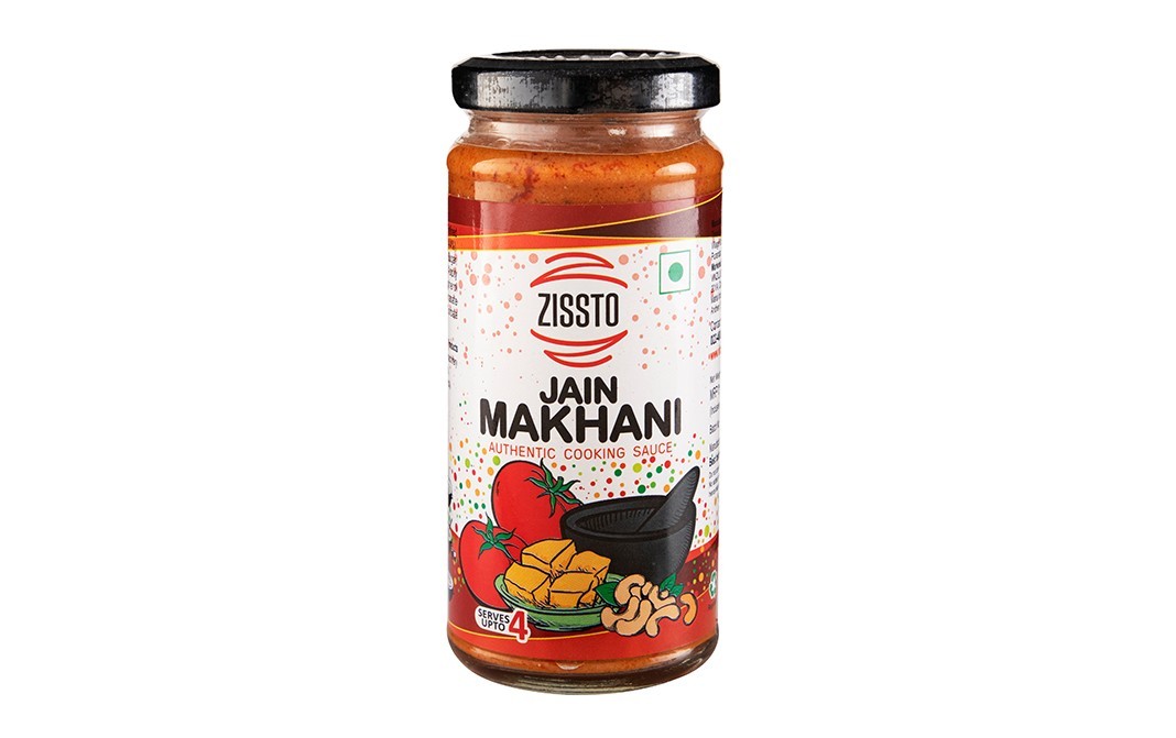 Zissto Jain Makhani Authentic Cooking Sauce   Glass Jar  250 grams